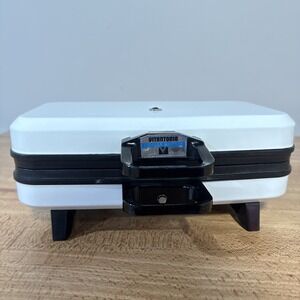 Vintage Vitantonio Belgian Waffler Model 550 Waffle Maker Iron White  900W